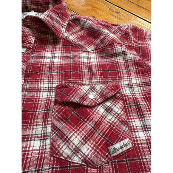 Wrangler Western Flannel Shirt Plaid‎ Long Sleeve Snap Front XLT - Picture 1 of 7